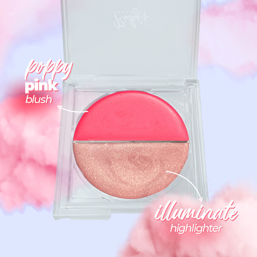 Crème Duo: Poppy Pink Blush + Illuminate Highlighter